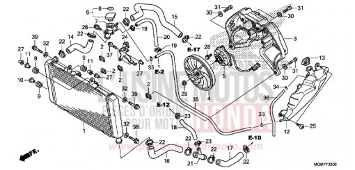 RADIATEUR CB600FD de 2013